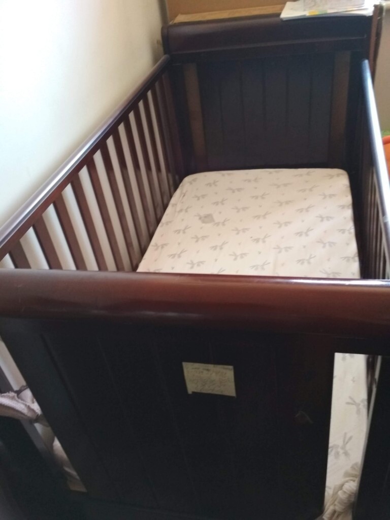 babymore stella sleigh cot bed